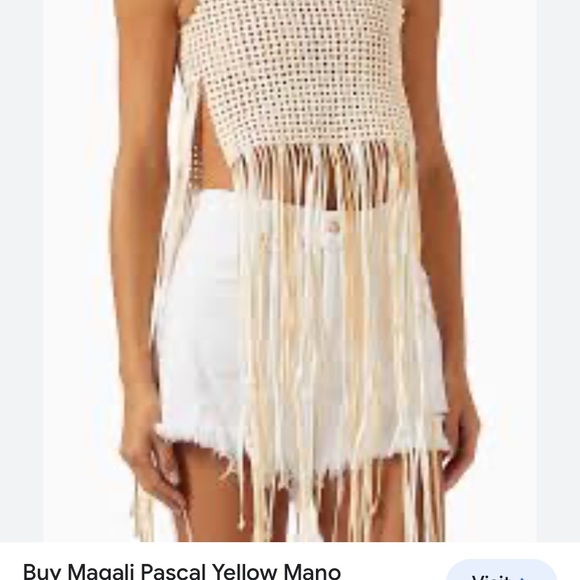 Anthropologie magali pascal Mano macrame top new with tags size small - Picture 10 of 13